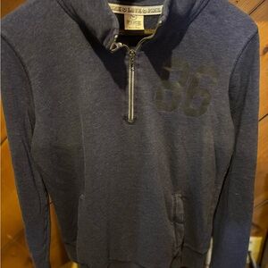 Victoria's Secret Men's Zip-Up Sweater - Navy